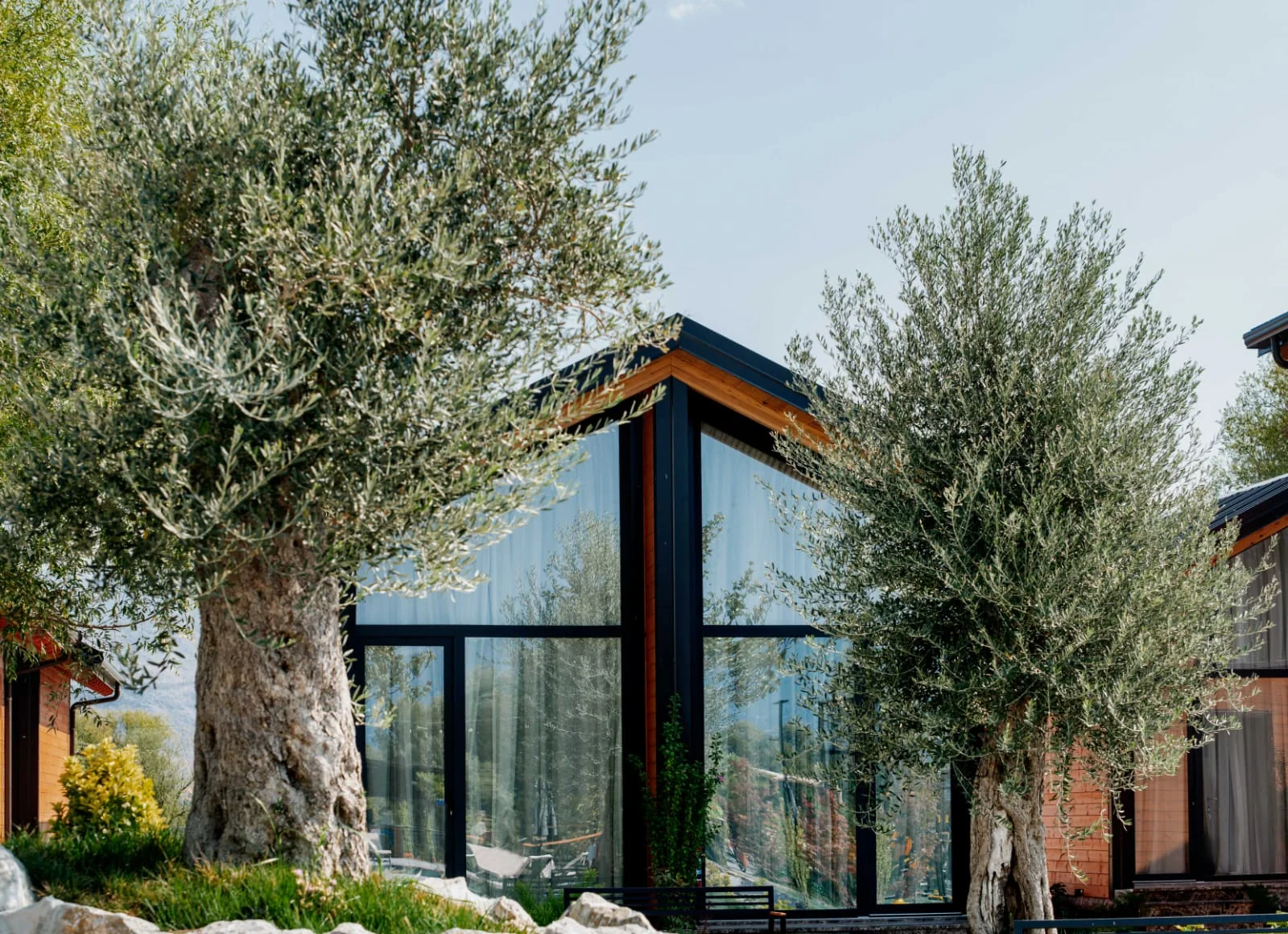 Hysaj Agroturizëm designed by Habitat Architecture in the landscape near Shkodër